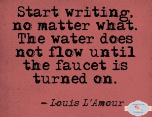 start writing no matter what